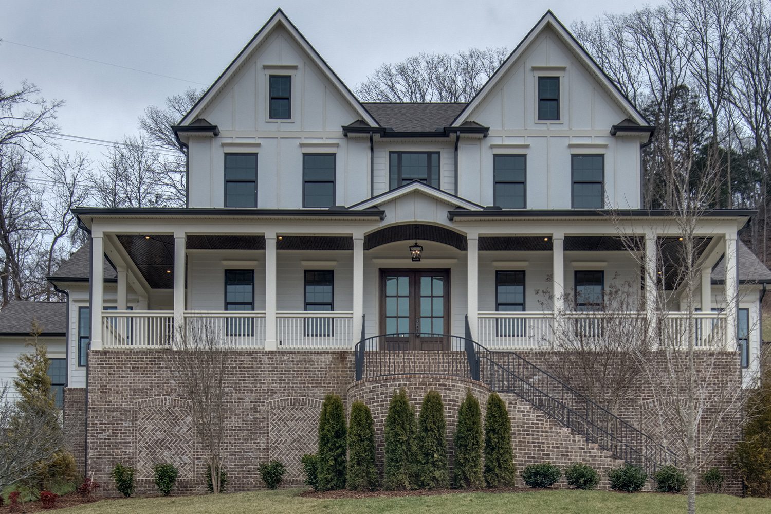 a large lawn in front of a house